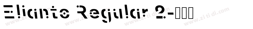 Elianto Regular 2字体转换